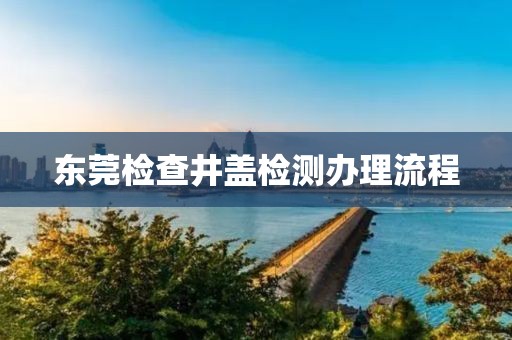 东莞检查井盖检测办理流程